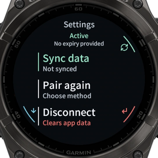 Current device settings and sync